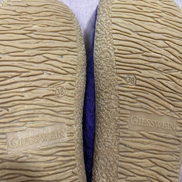 Giesswein Women's Wool Slip On Slippers EUR 38 US 8 Purple Floral - Picture 6 of 10